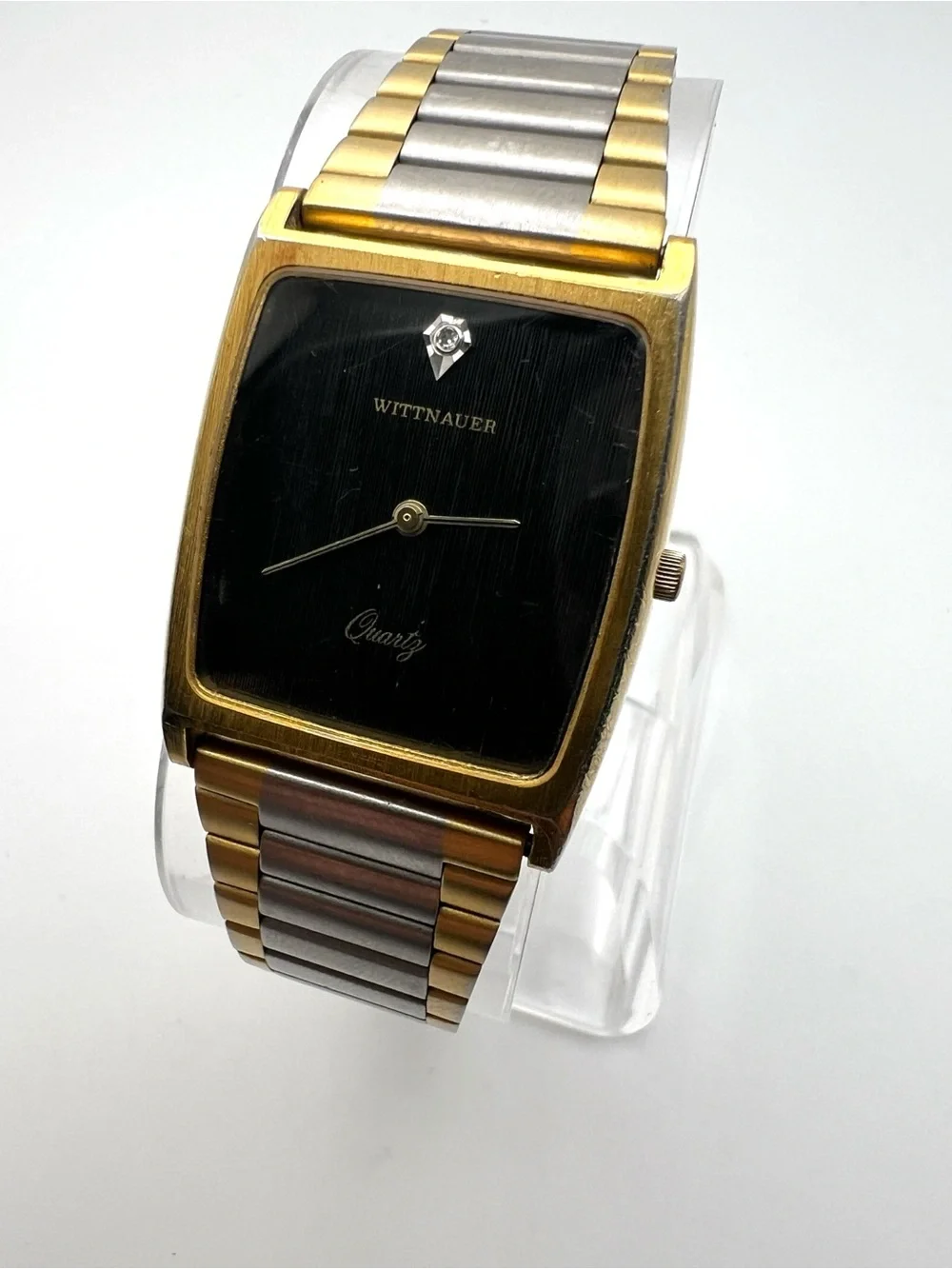 Wittnauer Two-Tone Black Dial Dress Watch